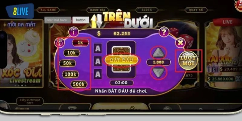 Mini Trên Dưới - Top 1 Game Đổi Thưởng Thịnh Hành Tại 8live